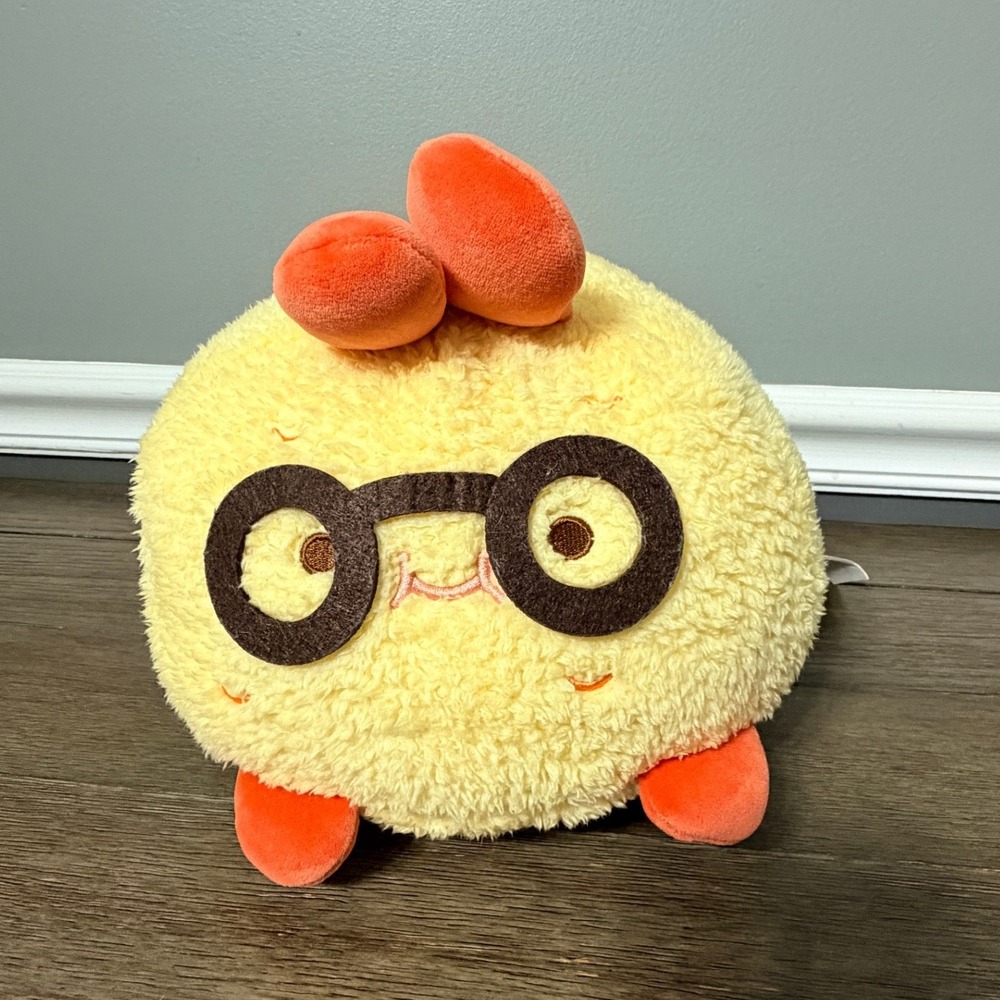 MINISO Vitality Cafeteria  Lying Fried Shrimp Stuffed Animal Toy 12''
